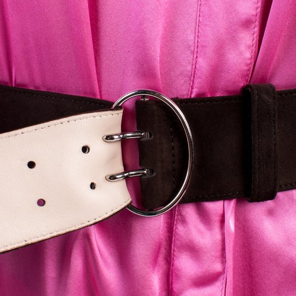 PRADA DARK BROWN CLASSIC BELT | WOMENS SIZE 80CM - Picture 2 of 3